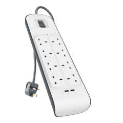 Buy Belkin 2.4 Amp USB Charging 8 Way Surge Protector Extension Cable in Kenya