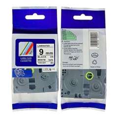 Buy Brother TZ2-221 9mm x 8m Compatible  Black on white label tape in Kenya