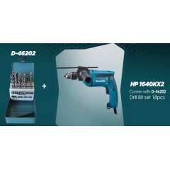 Buy Makita HP 1640KX2 Drill+18Pcs DRILL BIT SET in Kenya