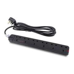 Buy Tronic 6 way Black Extension cable in Kenya