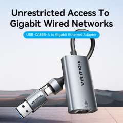 Buy Vention USB-C/USB-A to Gigabit Ethernet Adapter in Kenya