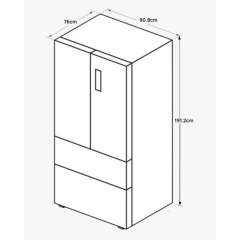 Buy Armco ARF-NF725-F4D(SS)  585L 4 door French Type Refrigerator in Kenya