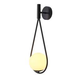 Buy Tronic PL 1165-W1-BK Teardrop Globe Black Finish Wall Light in Kenya