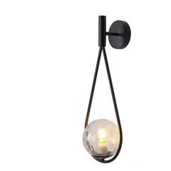 Buy Tronic PL 1166-01-BK Teardrop Glass Accent Black Finish Wall Light in Kenya