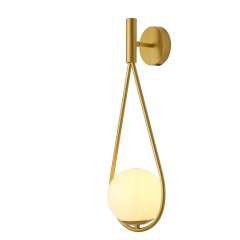 Buy Tronic PL 1166-01-GO Teardrop Glass Accent Golden Finish Wall Light in Kenya