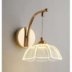 Buy Tronic WH 2514-GO-TC Golden Curve Wall Light with Clear Acrylic Shade in Kenya