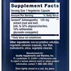 Buy Life Extension Optimized Ashwagandha 60Capsules Supplement in Kenya