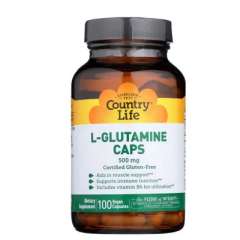 Buy Country Life L-Glutamine 500mg 100 Capsules Supplements in Kenya