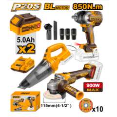 Buy Ingco COSLI240789 Cordless 3 PCS Combo Kit in Kenya