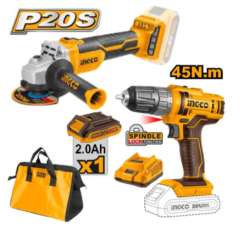 Buy Ingco CKLITM1 5 PCS 20V Cordless Combo Set in Kenya