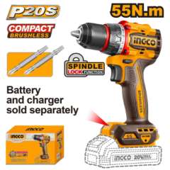 Buy Ingco CDLI205581 55NM Compact Brushless Cordless Drill. in Kenya