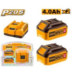 Buy Ingco FBCPK1424 20V LI-ION 4.0Ah Battery And Charger Kit in Kenya