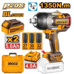 Buy Ingco CIWLI20135 20V Cordless Impact Wrench in Kenya