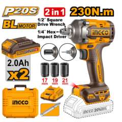 Buy Ingco CIWLI20236 Cordless Impact Driver & Wrench in Kenya