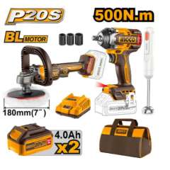 Buy Ingco COSLI240686 20V LI-ION Cordless 3 PCS Combo Kit in Kenya