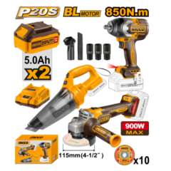 Buy Ingco COSLI240789 Cordless 3 PCS Combo Kit in Kenya
