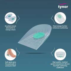 Buy Tynor Silicone One Pair Heel Cushion, Size: Small in Kenya