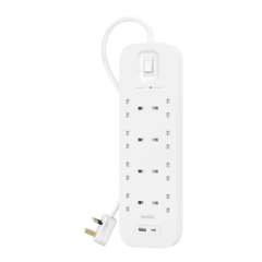 Buy Belkin 8-Outlet Surge Protector Power extension with 2 USB-A charging ports in Kenya