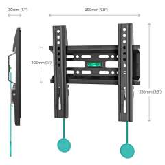 Buy ONKRON FM1 17" to 43 inch TVs Screens  Fixed TV Wall Mount in Kenya