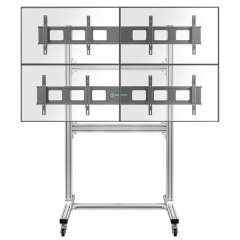 Buy ONKRON Freestanding Mobile Video Wall Stand for 4 Screens 40"-50"  TV Stand in Kenya