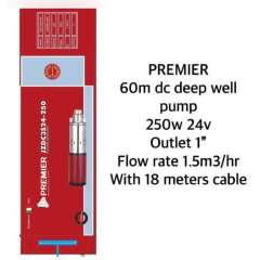Buy Premier JZDC3524-250 240W 24V 60M 1" DC submersible water pump in Kenya