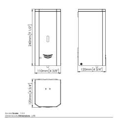 Buy Mediclinics DJ0037AC 1000ml Bright Automatic Wall Mountable Liquid Soap Dispenser in Kenya