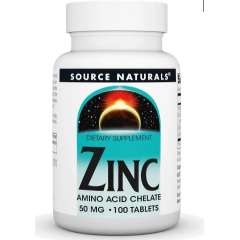 Buy Source Naturals Zinc Chelated 50mg 100  Tablets Supplement in Kenya
