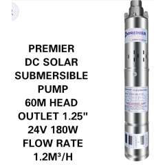 Buy Premier 60M 1.25" 180W 24V Solar Submersible Pump in Kenya