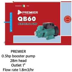 Buy Premier QB60 0.5HP 28M 1" electric water Booster Pump in Kenya