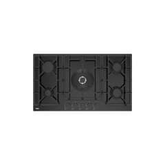 Buy VON VHB86535WFCK 5 Gas With WOK 90CM Black Glass Built In Hob in Kenya