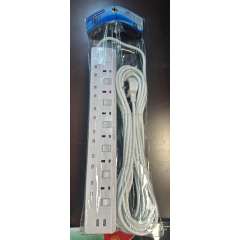 Buy JSB 6 way power extension with surge protection + 2USB in Kenya