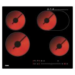 Buy MIKA Built-In Vitro Ceramic 60cm 4 Cooking Zones Hob in Kenya