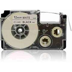 Buy Casio PT-12WE 12mm Black on White Label Tape in Kenya