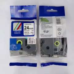 Buy Brother TZ2-251 24mm Black on White Compatible Label Tape in Kenya