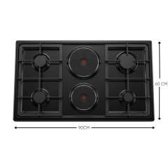 Buy Ramtons RC/396 4Gas 2Electric 90X60 SILVER COOKER in Kenya