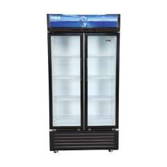 Buy MIKA 620L Double Door Black Showcase Chiller Refrigirator in Kenya