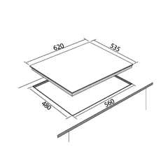 Buy VON VHB60470WFCK 4Gas With 2 WOK 60M Black Glass Built In Hob in Kenya