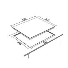 Buy VON VHB58435WFCX 4Gas With WOK 60CM Stainless Steel Built In Hob in Kenya