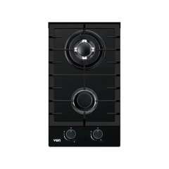 Buy VON VHB-3526PWTK 2 Burners 30cm Black Glass Built-in Gas Hob in Kenya