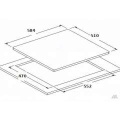 Buy VON VHB-6546PWTK 4 Burners 60cm Black Glass Built-in Gas Hob in Kenya