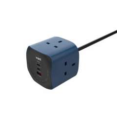 Buy VON VCE0365W3ULK 65W 3-Way Power Socket Cube Extension Cable in Kenya