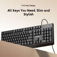 Buy Oraimo TypeEase Lite Wired Full Key Design Keyboard in Kenya