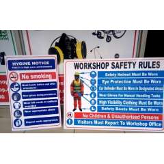 Buy A3 Size Workshop Safety Signage in Kenya