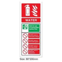 Buy Water Extinguisher Instruction Sign in Kenya