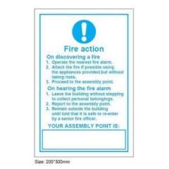Buy Fire Action Information Sign in Kenya