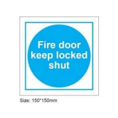 Buy Fire door Keep Locked Shut Sign  Size:200×300mm Luminous in Kenya