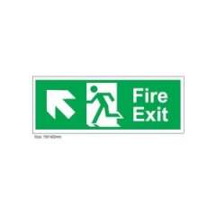 Buy Fire Exit Arrow Up & Left Sign in Kenya