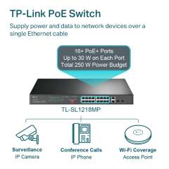 Buy TP-Link TL-SL1218MP 16-Port  PoE Switch in Kenya