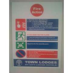 Buy Fire Action Plan Sign in Kenya