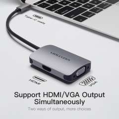 Buy Vention USB Type C To HDMI 4K and VGA Converter in Kenya